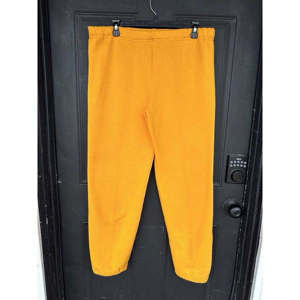 Vintage 70's‎ Russell Athletic Yellow Cuffed Sweatpants Men's S *READ*